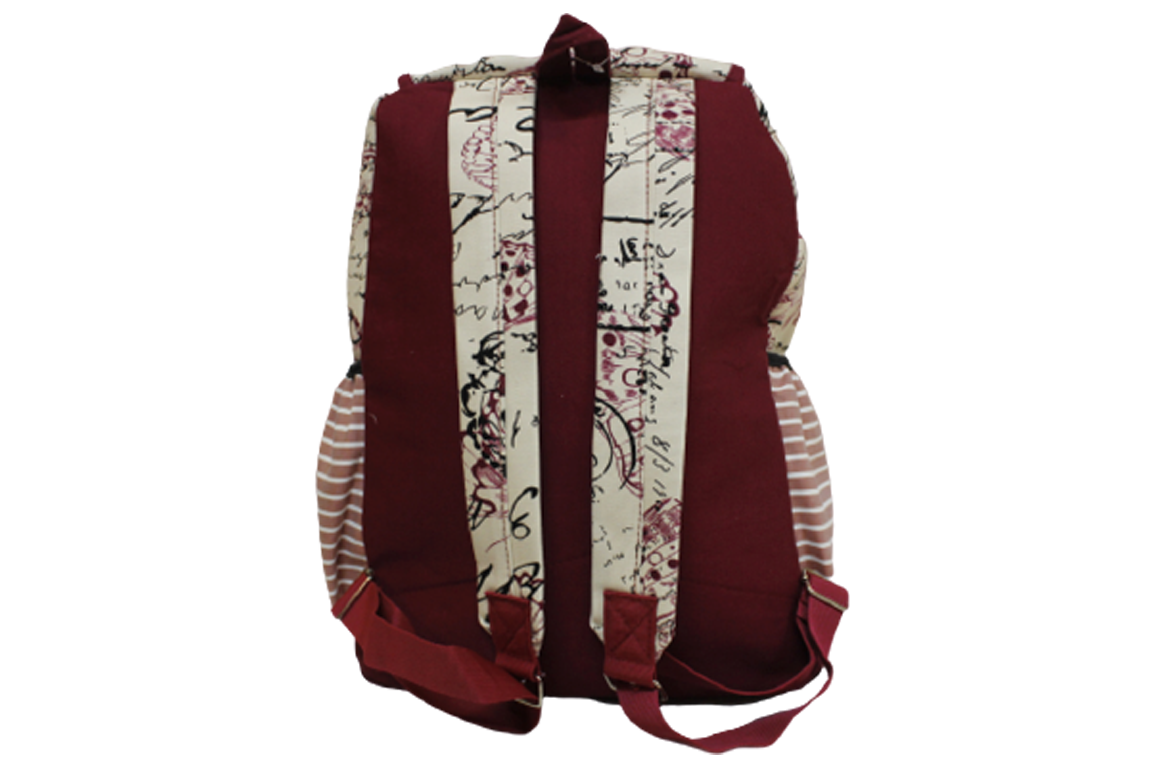 Bow & Star Backpack Bag With Pouch (DHW-922-6)