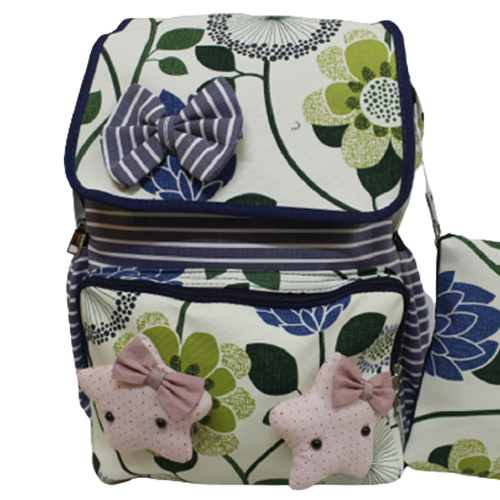 Load image into Gallery viewer, Bow &amp; Star Backpack Bag With Pouch (DHW-922-6)
