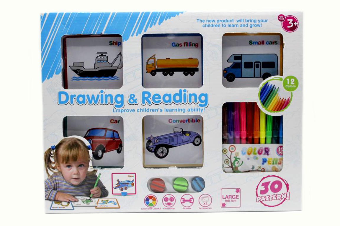 Drawing & Reading Board Cards With Markers (7077-46)
