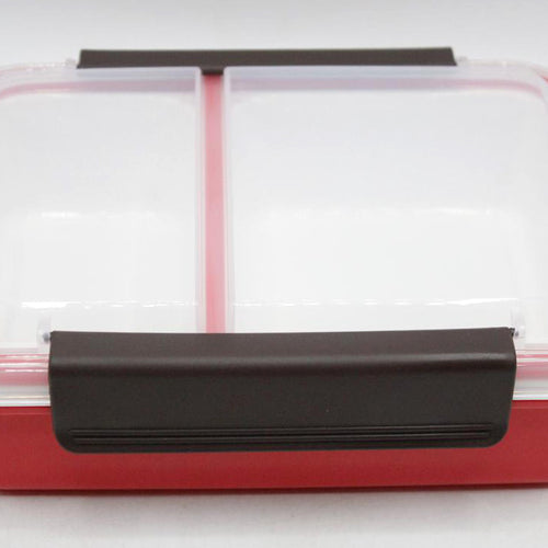 Load image into Gallery viewer, Plain Lunch Box Red With Sealed Partition (8536)
