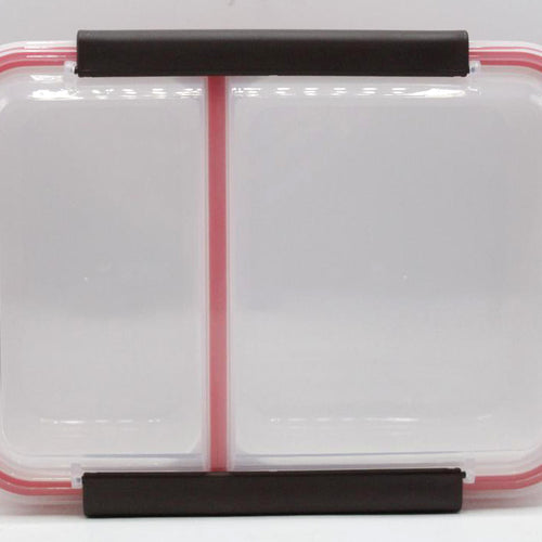 Load image into Gallery viewer, Plain Lunch Box Red With Sealed Partition (8536)

