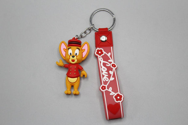 Jerry PVC Keychain with Bracelet (KC5367D)