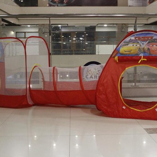 Load image into Gallery viewer, Mc Queen Cars Portable 3 in 1 Pop Up Tent House With Tunnel (345A-25)
