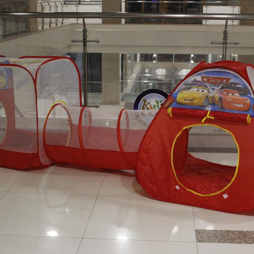 Load image into Gallery viewer, Mc Queen Cars Portable 3 in 1 Pop Up Tent House With Tunnel (345A-25)
