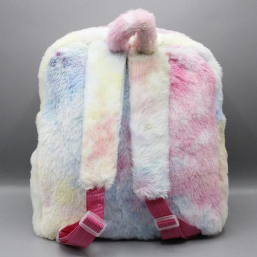 Load image into Gallery viewer, Unicorn Cute Embroidered Plush Backpack Bag Multicolor (SS1084)
