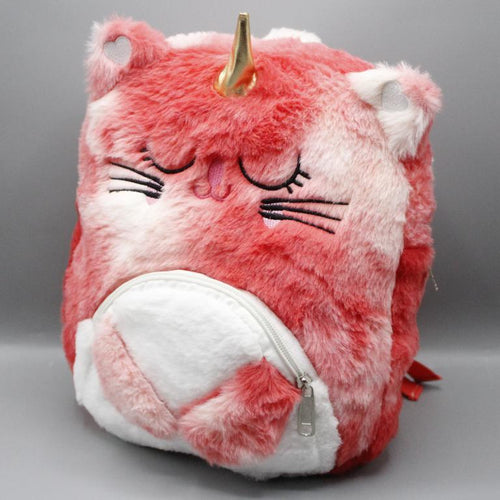 Load image into Gallery viewer, Unicorn Cute Embroidered Plush Backpack Bag (SS1145)
