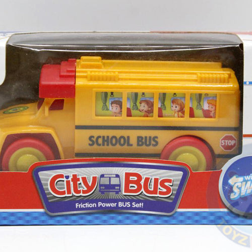 Load image into Gallery viewer, City School Bus Friction Toy With Light (202166)

