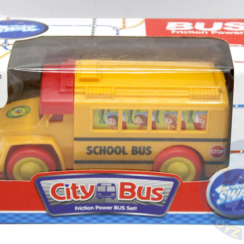 Load image into Gallery viewer, City School Bus Friction Toy With Light (202166)
