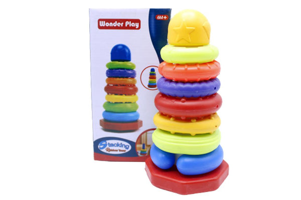 Stacking Plastic Ring Tower 10 Inches (008-02)