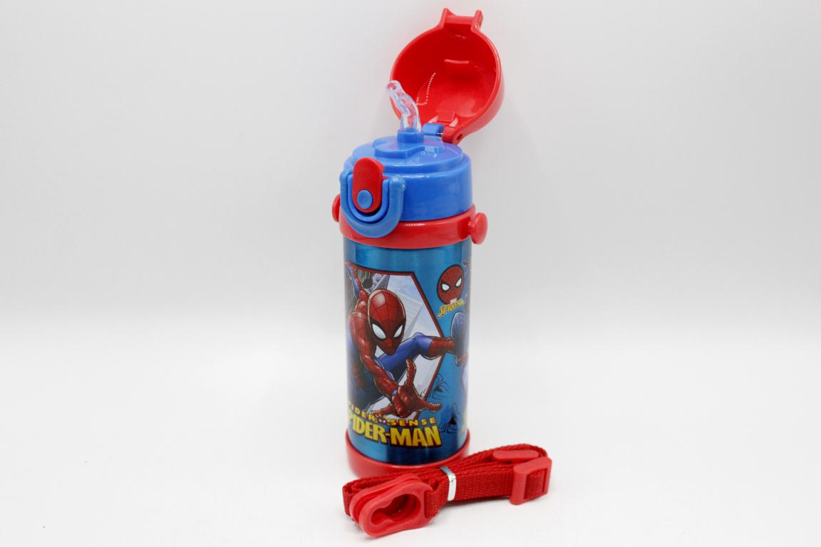 Spider Man Blue Thermal Metallic Water Bottle (GX-350)