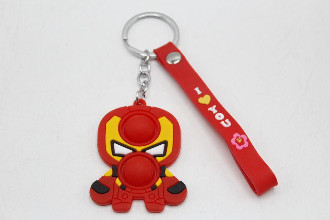 Iron Man Pop It Keychain And Bag Hanging With Bracelet (KC5021)