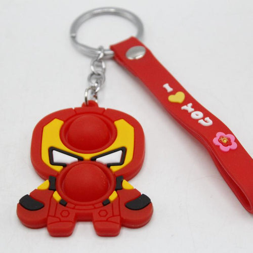 Load image into Gallery viewer, Iron Man Pop It Keychain And Bag Hanging With Bracelet (KC5021)

