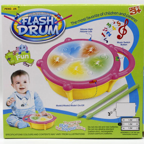 Load image into Gallery viewer, Flash Drum Battery Operated Toy (168-23)
