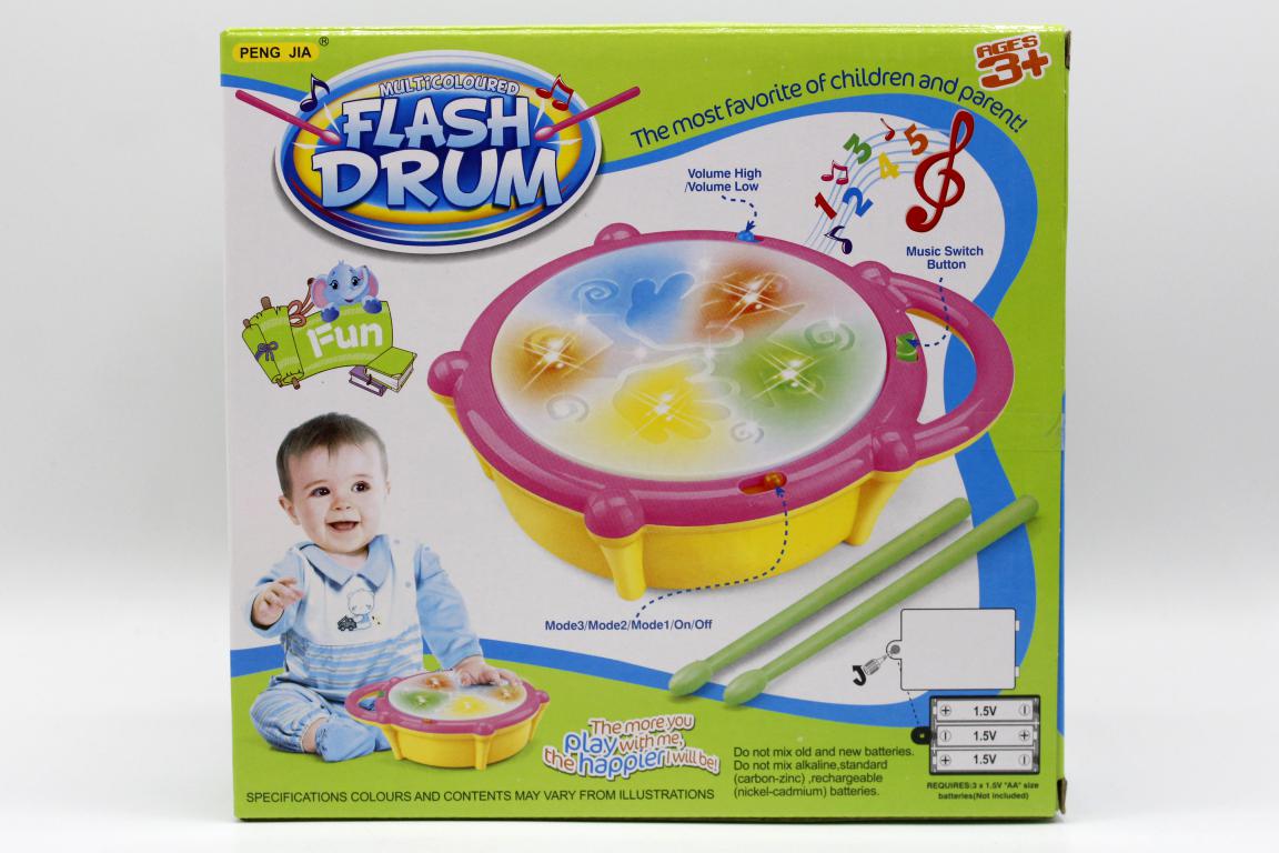 Flash Drum Battery Operated Toy (168-23)