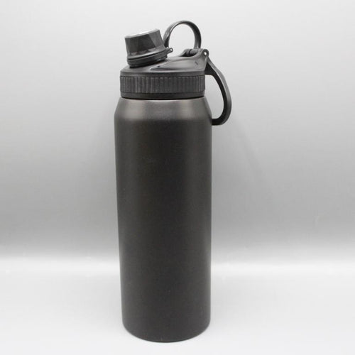 Load image into Gallery viewer, Metallic Thermal Water Bottle 900 ml Black (KC5442)

