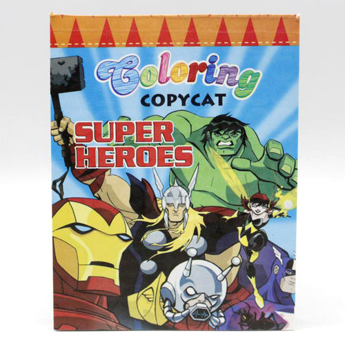 Load image into Gallery viewer, Super Heroes Coloring Copycat Book Pad (517)
