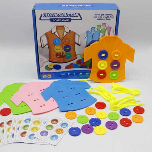 Load image into Gallery viewer, Clothes Button Board Game (5100)
