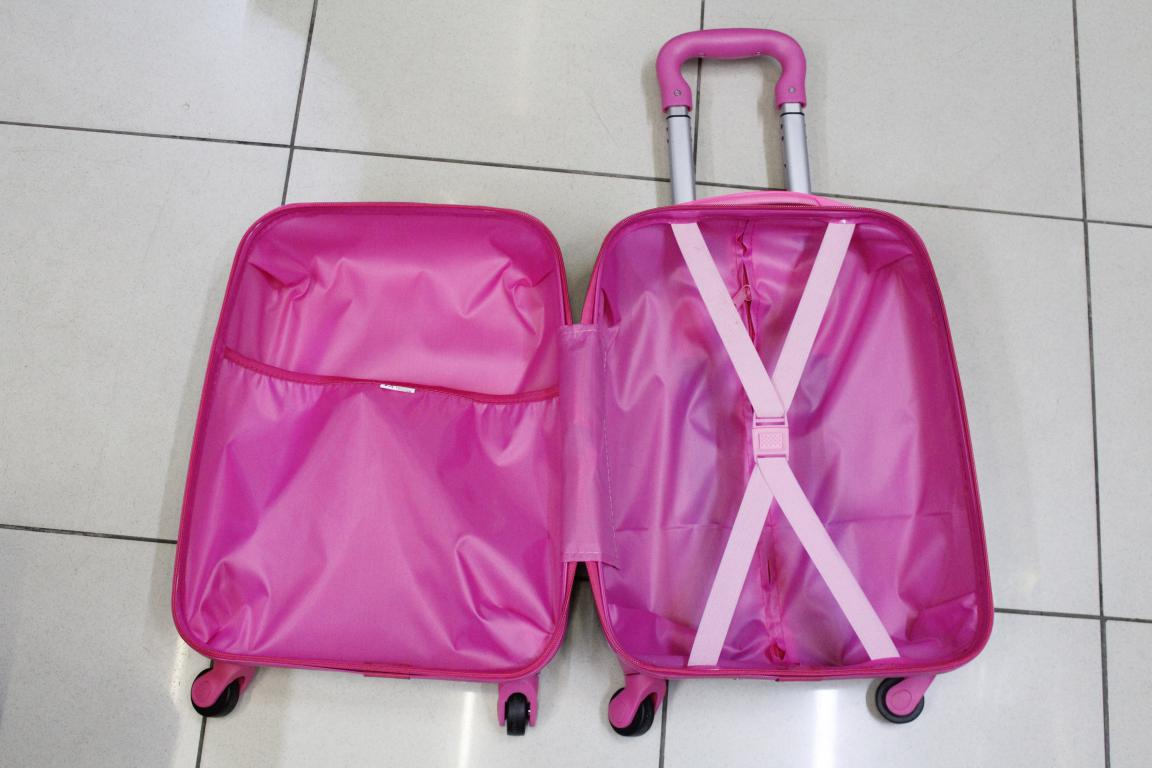 Barbie 4 Wheels Children Kids Luggage Travel Bag / Suitcase 16 Inches