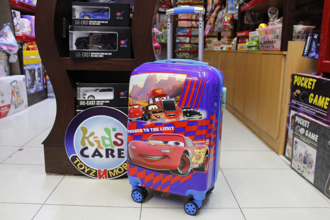 Mc Queen Cars 4 Wheels Children Kids Luggage Travel Bag / Suitcase 20 Inches