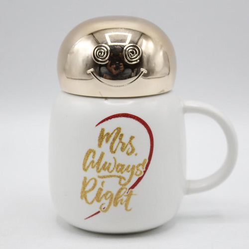 Load image into Gallery viewer, Mrs. Always Right Ceramic Mug With Lid (S-7)
