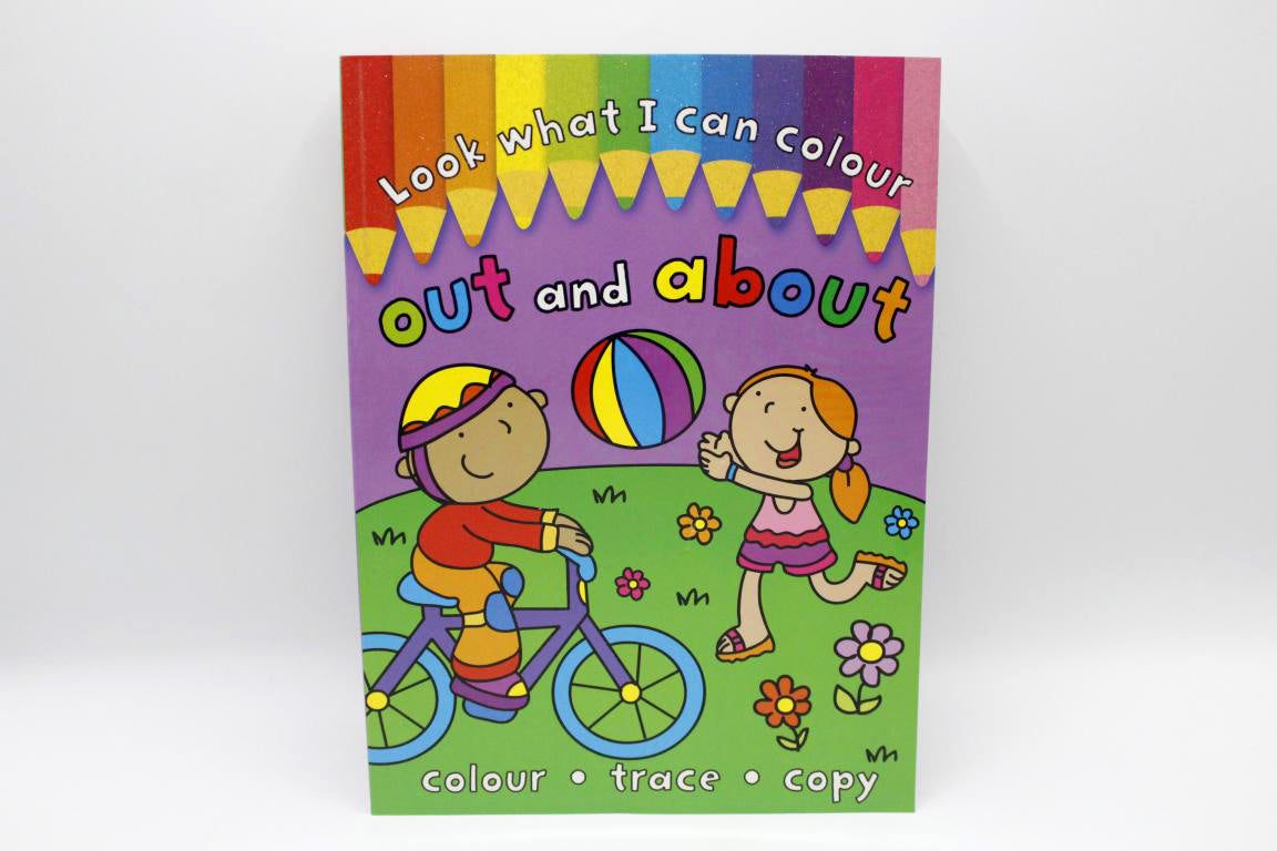 Look What I Can Colour Out And About Book