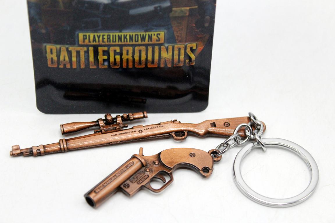 Miniature Gun Metallic Keychain & Bag Hanging (KC5052)