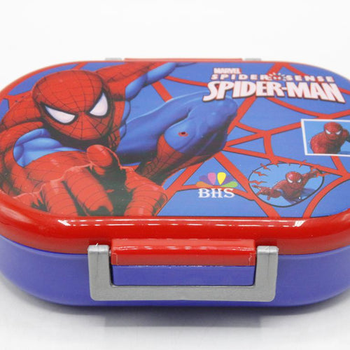 Load image into Gallery viewer, Spider Man Lunch Box With Two Portions, Spoon &amp; Fork (KC5271)
