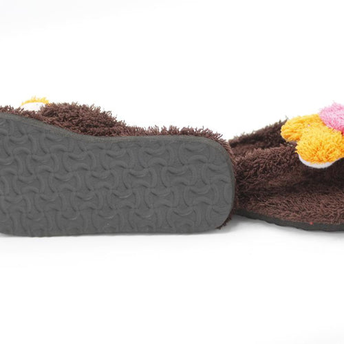 Load image into Gallery viewer, Cute Flower Fur Slipper
