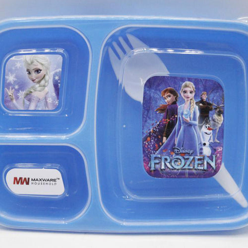 Load image into Gallery viewer, Frozen Lunch Box With Three Portions &amp; Spork (KC5273)
