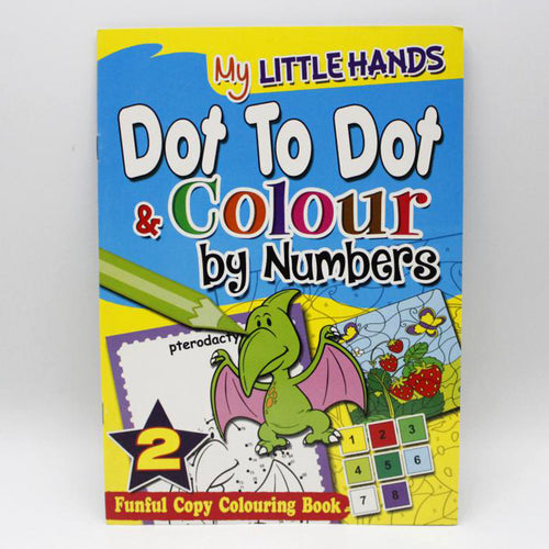 Load image into Gallery viewer, My Little Hands Dot To Dot &amp; Colour By Numbers Book 2
