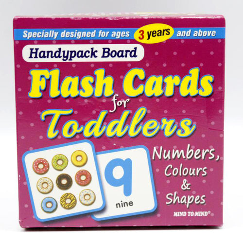 Load image into Gallery viewer, Numbers, Colours &amp; Shapes Handypack Board Flash Cards For Toddlers
