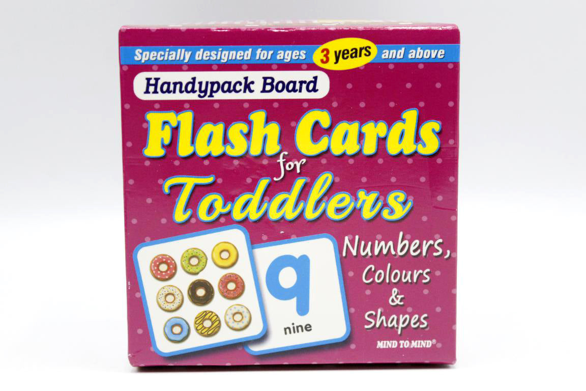 Numbers, Colours & Shapes Handypack Board Flash Cards For Toddlers