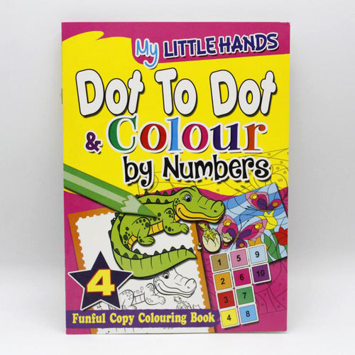 Load image into Gallery viewer, My Little Hands Dot To Dot &amp; Colour By Numbers Book 4
