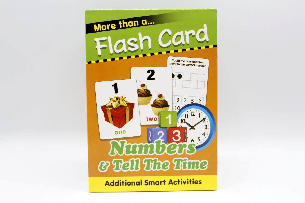 Numbers & Tell The Time Flash Cards