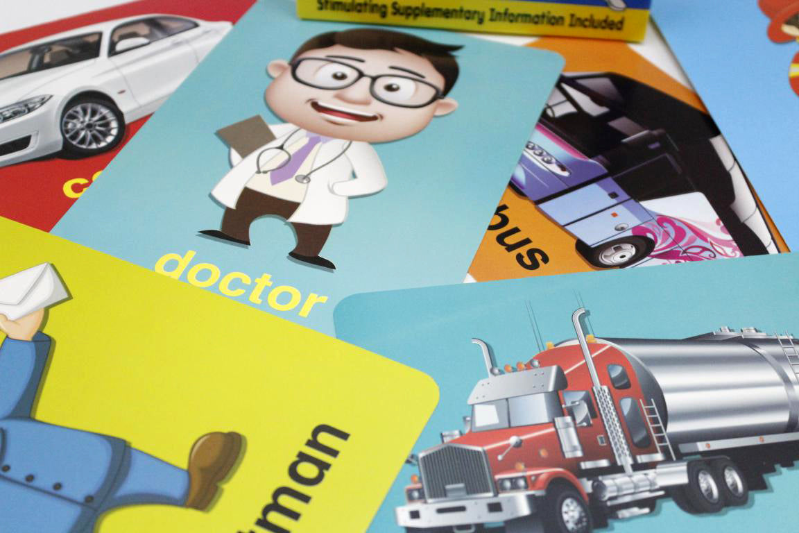 Vehicles & Occupations Flash Cards