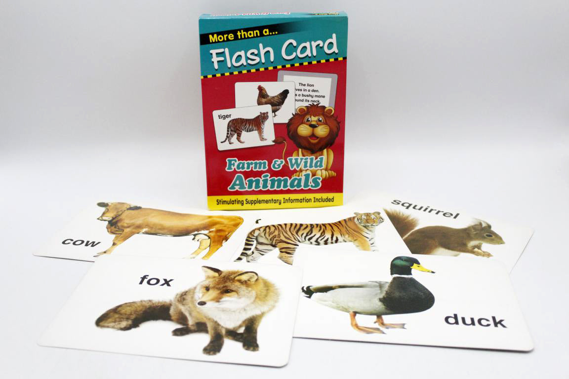 Farm & Wild Animals Flash Cards