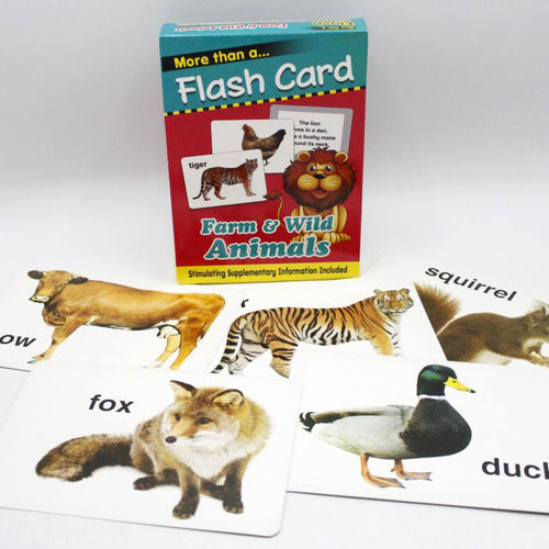 Load image into Gallery viewer, Farm &amp; Wild Animals Flash Cards
