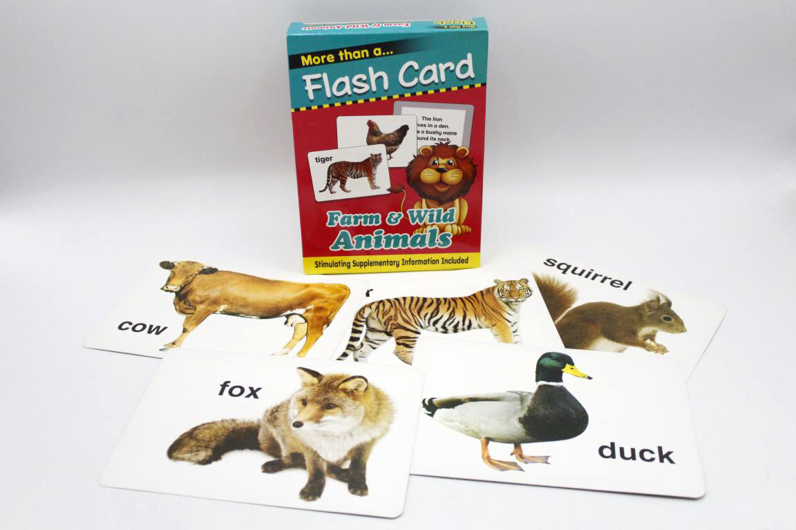 Farm & Wild Animals Flash Cards