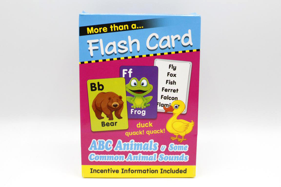 ABC Animals & Some Common Animal Sounds Flash Cards – Kids Care