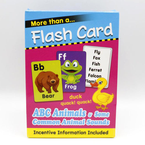 Load image into Gallery viewer, ABC Animals &amp; Some Common Animal Sounds Flash Cards
