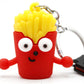 French Fries Keychain & Bag Hanging With Bracelet (KC5293)