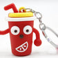 Juice Glass Keychain & Bag Hanging With Bracelet (KC5293)