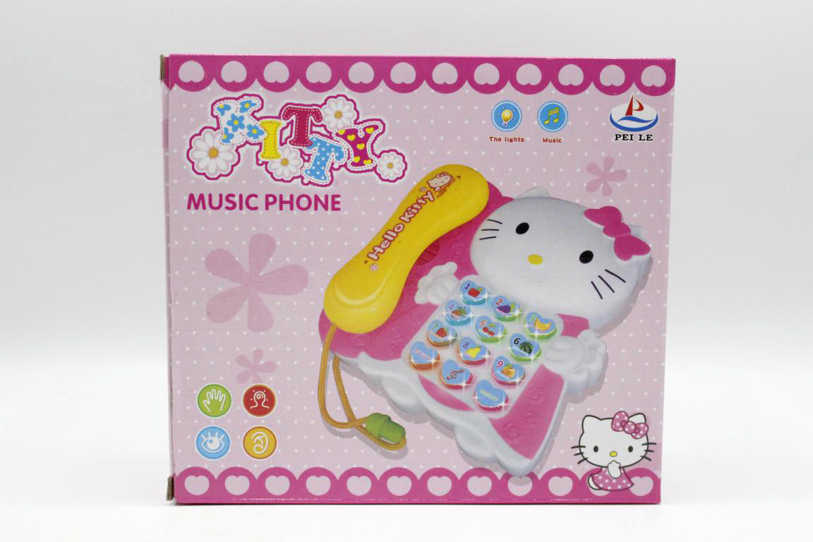 Hello Kitty Phone Battery Operated Toy (9908-1)