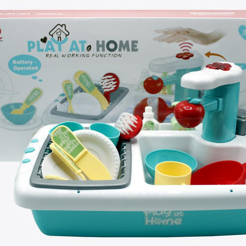 Load image into Gallery viewer, Kitchen &amp; Sink Dishwasher Basin Fruits Sensor Battery Operated Toy Set (QF26244G)
