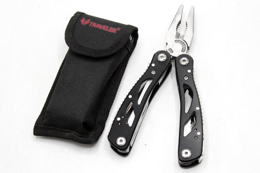 Multi-Tool Black Folding Pliers Pocket Kit (KC5308)
