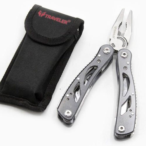 Load image into Gallery viewer, Multi-Tool Grey Folding Pliers Pocket Kit (KC5308)
