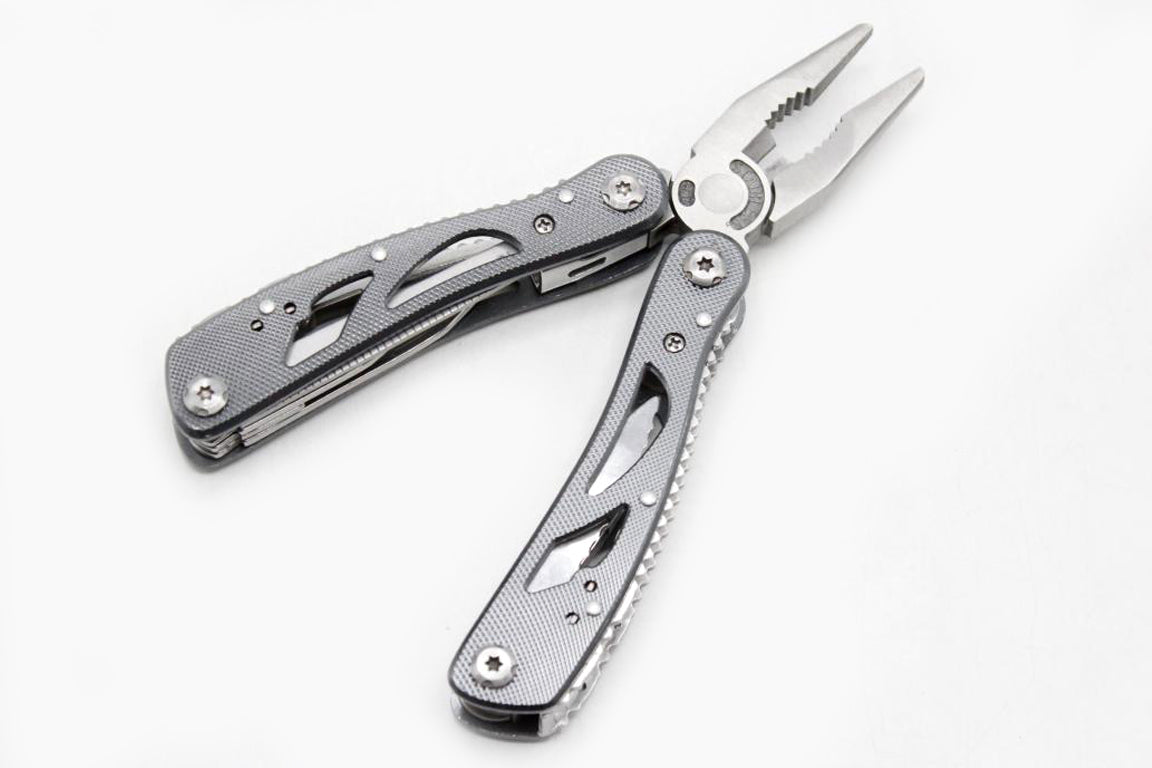 Multi-Tool Grey Folding Pliers Pocket Kit (KC5308)