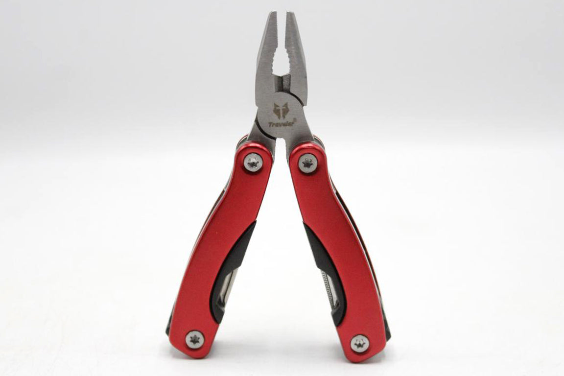 Multi-Tool Red Folding Pliers Pocket Kit (KC5307)
