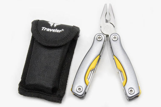 Multi-Tool Grey Folding Pliers Pocket Kit (KC5307)