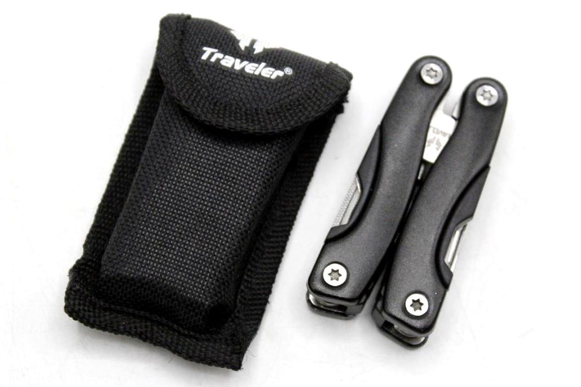 Multi-Tool Black Folding Pliers Pocket Kit (KC5307)